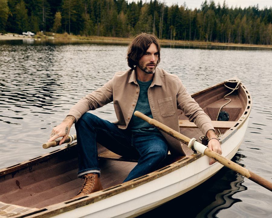 DUER_FW26_Mens_Ribbed_Pima_Long_Sleeve_Henley_Tech_Fleece_High-Rise_Utility_Pant_Shot#7_3770_sml
